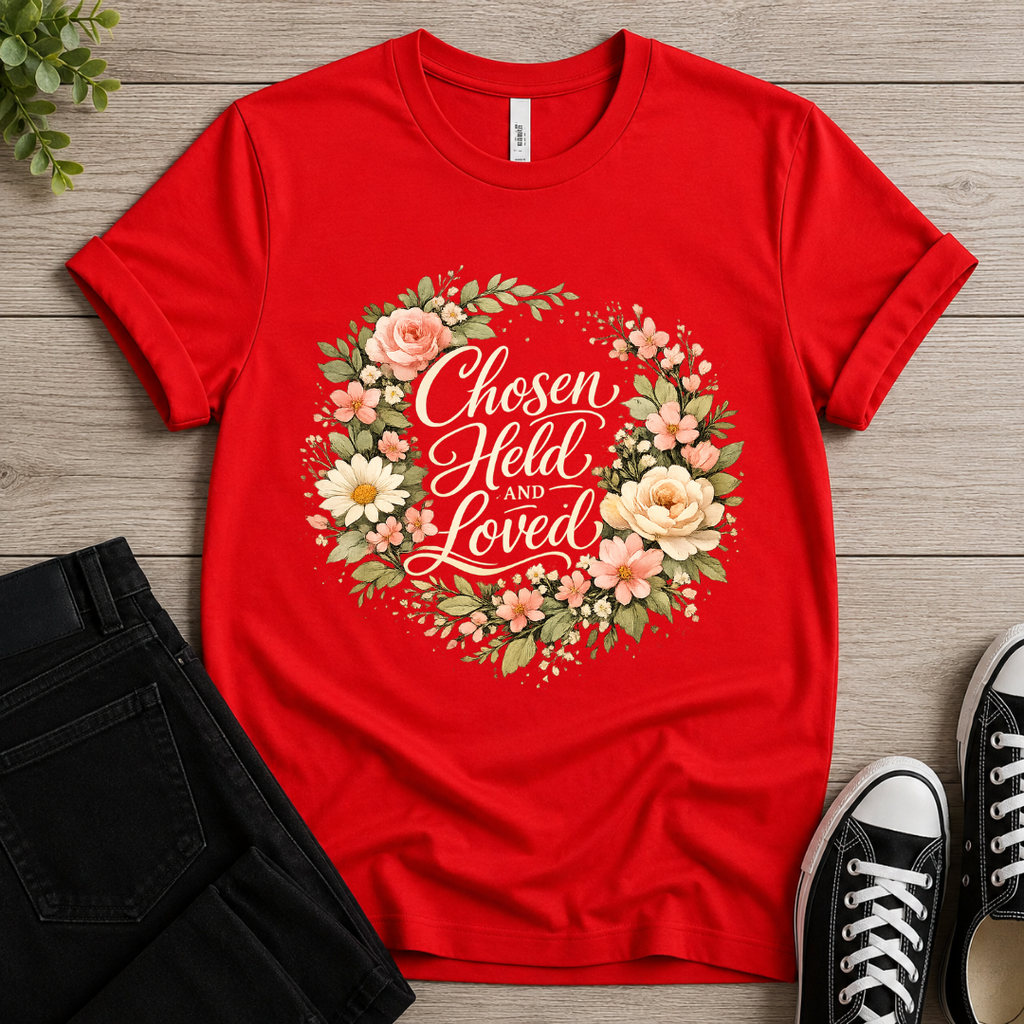 Chosen Held And Loved T-shirt