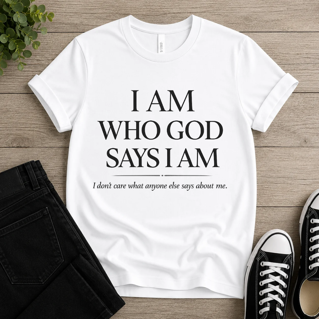 I Am Who God Says I Am T-shirt