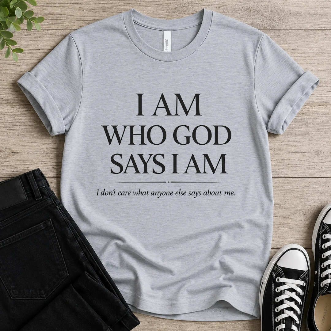 I Am Who God Says I Am T-shirt