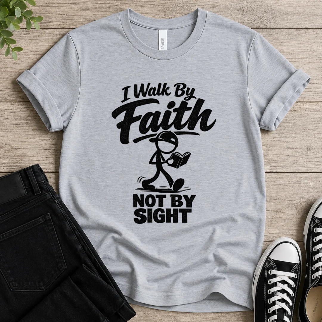 I Walk By Faith Not By Sight T-shirt