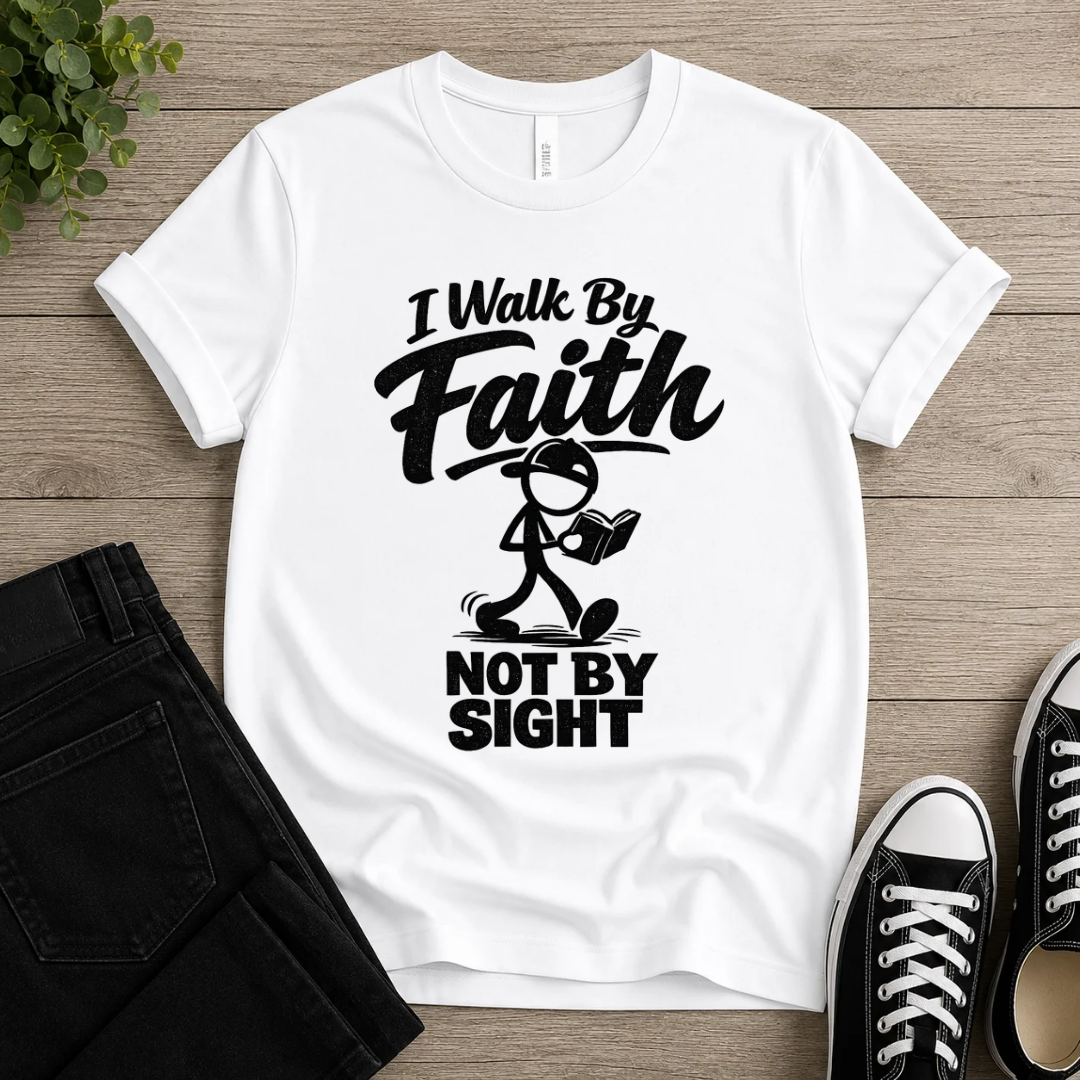 I Walk By Faith Not By Sight T-shirt