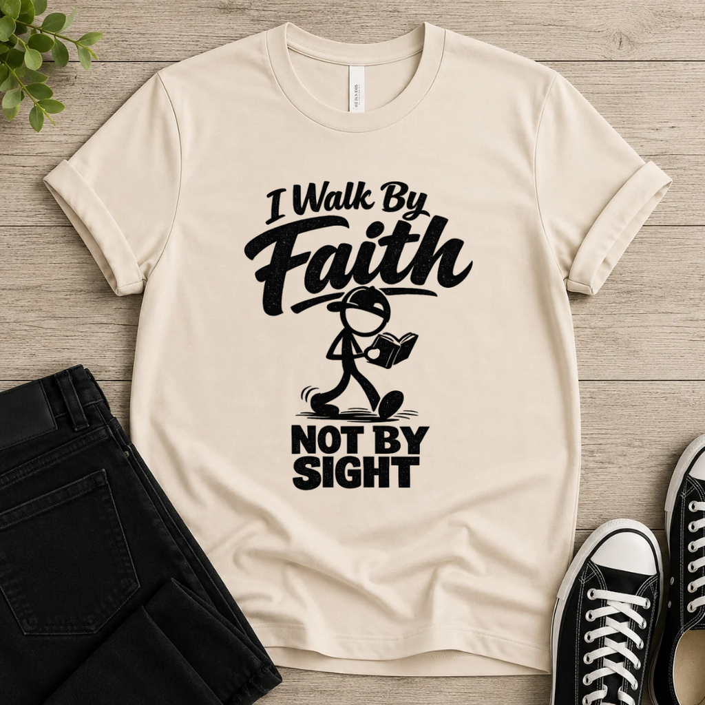 I Walk By Faith Not By Sight T-shirt