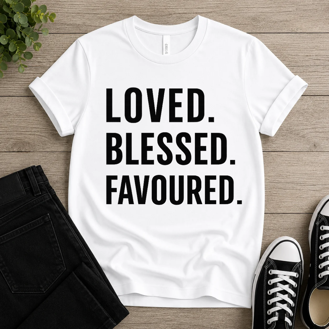 Loved • Blessed • Favoured T-shirt