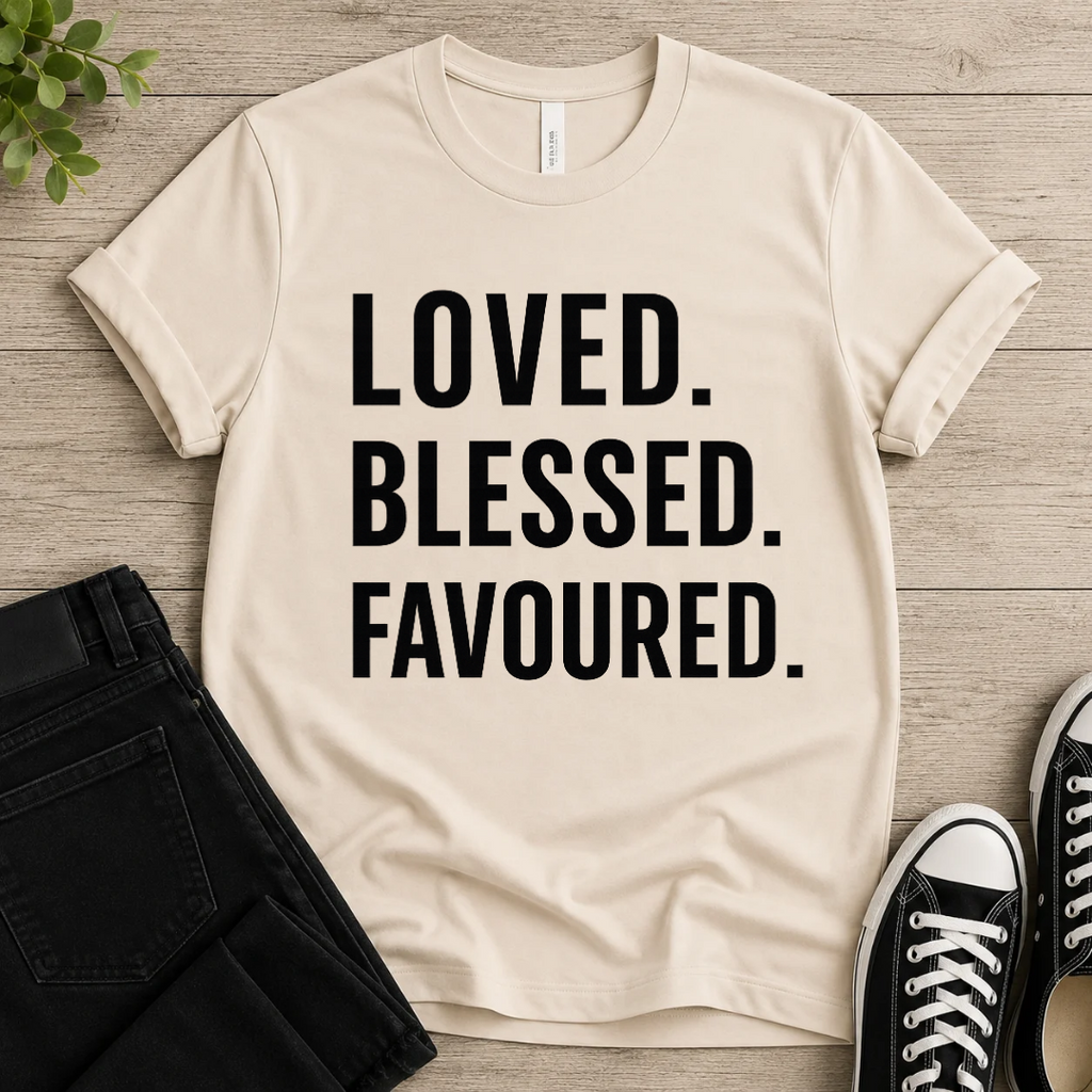 Loved • Blessed • Favoured T-shirt