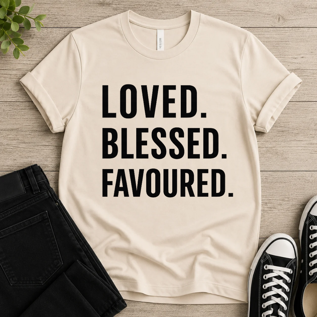 Loved • Blessed • Favoured T-shirt