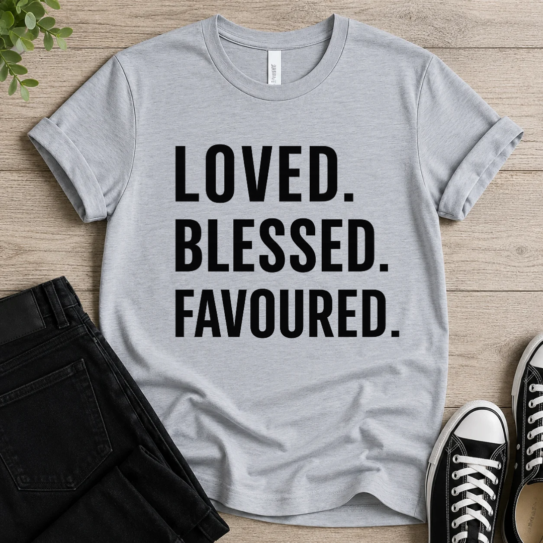 Loved • Blessed • Favoured T-shirt