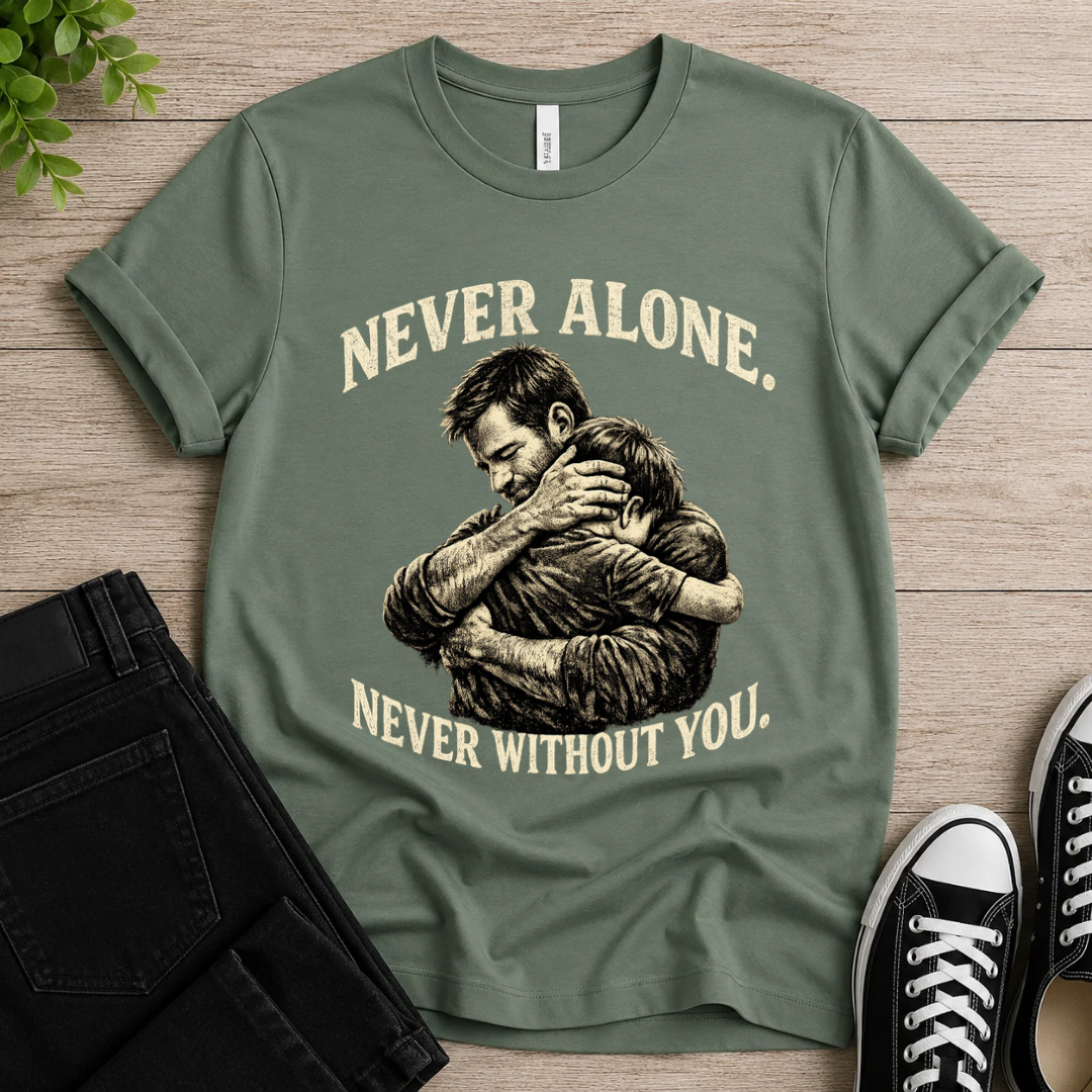 Never Alone • Never Without You T-shirt