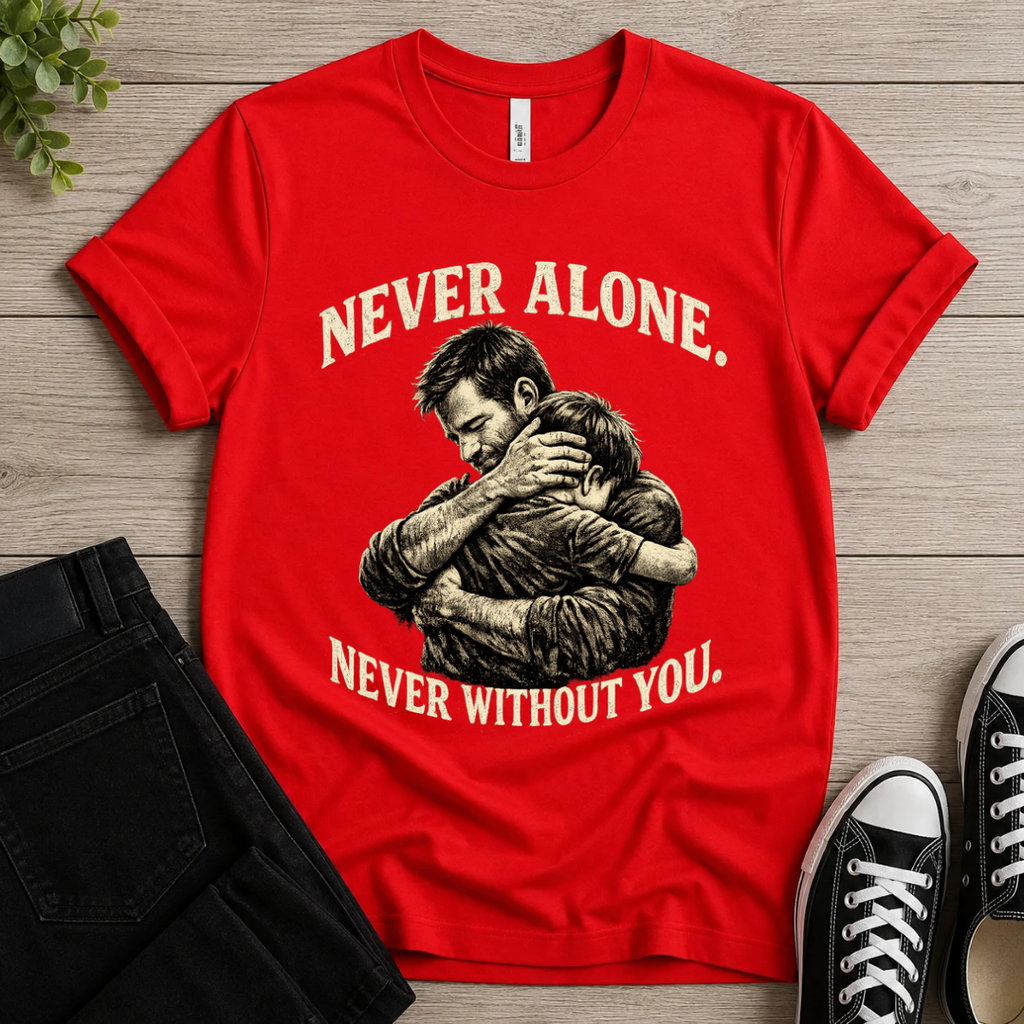 Never Alone • Never Without You T-shirt