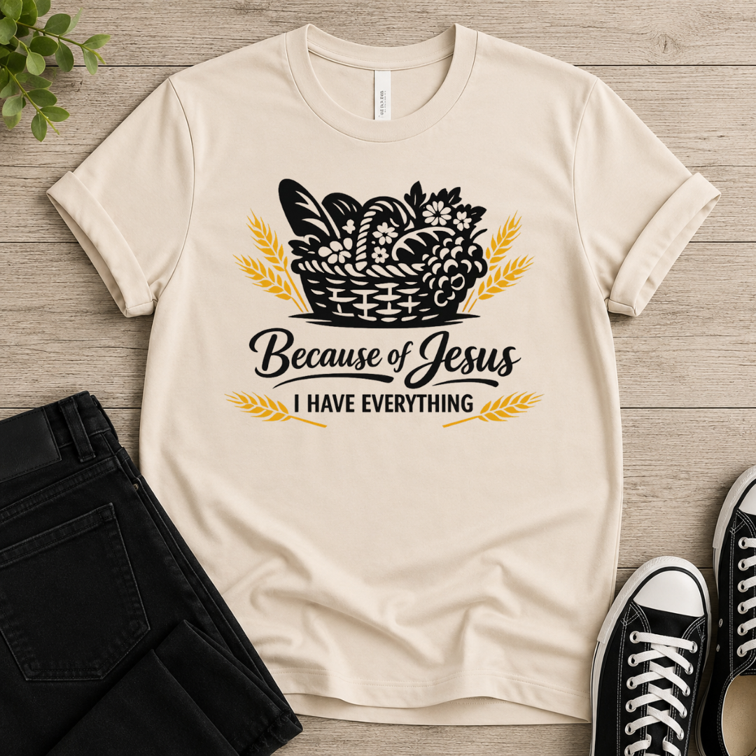 Because Of Jesus I Have Everything T-shirt-shirt