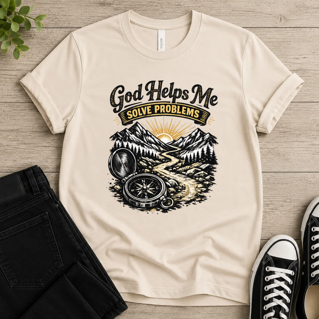 God Helps Me Solve Problems T-shirt