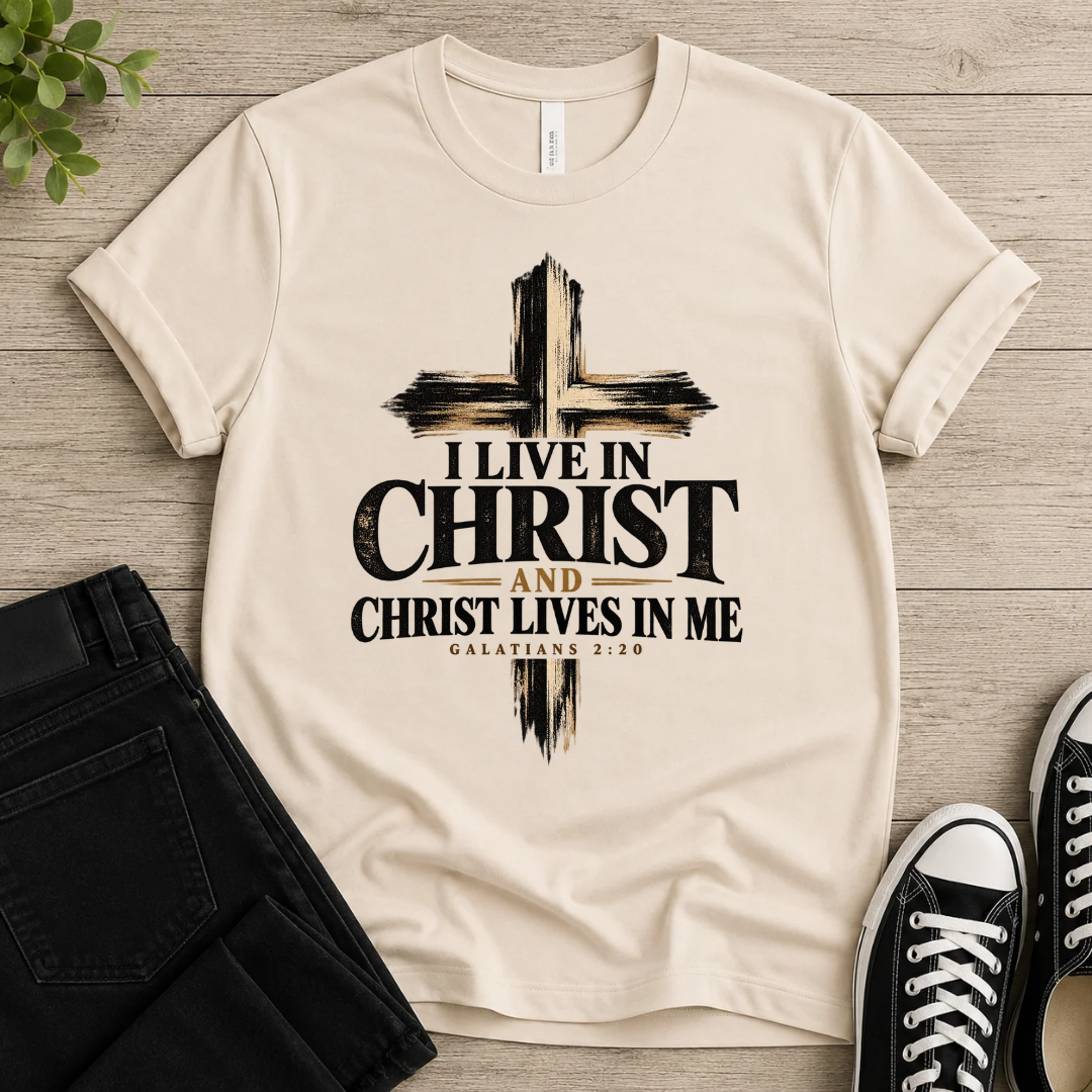 I Live in Christ and Christ in Me T-shirt