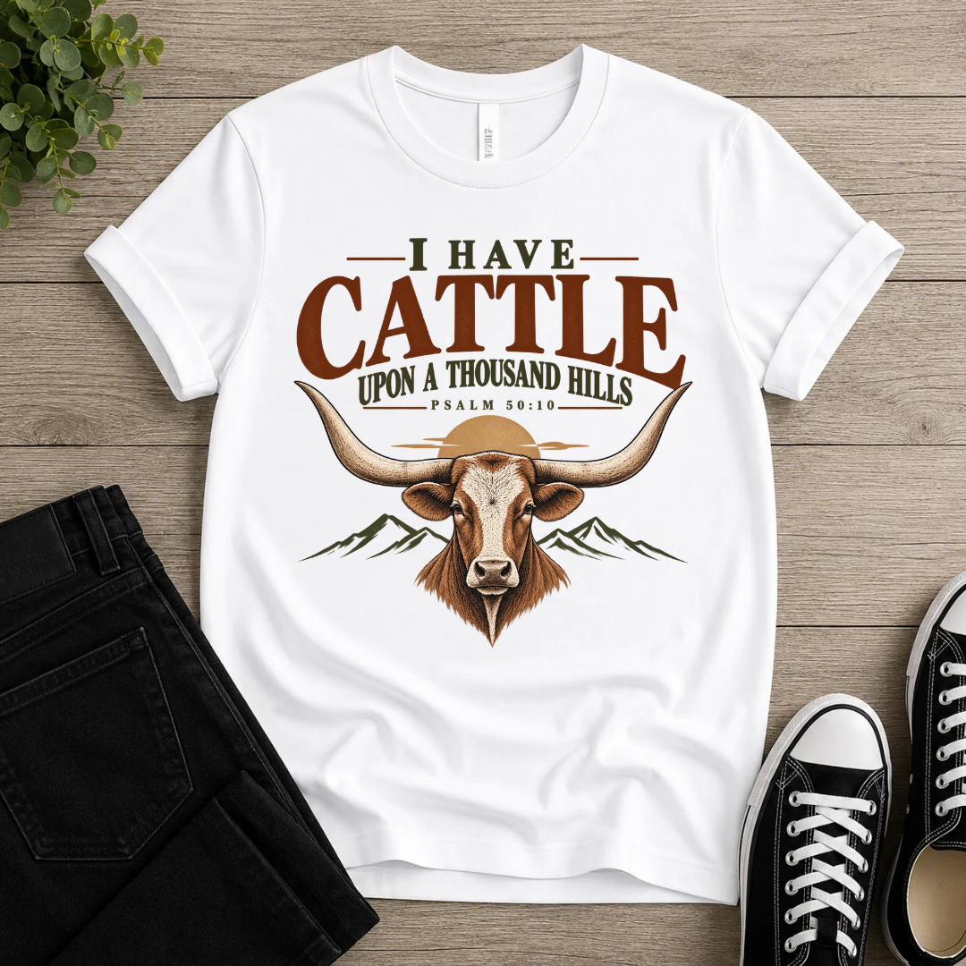 Cattle Upon A Thousand Hills T-shirt