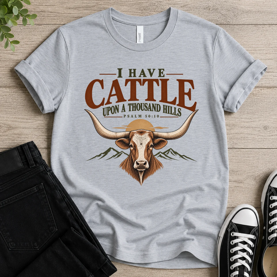 Cattle Upon A Thousand Hills T-shirt