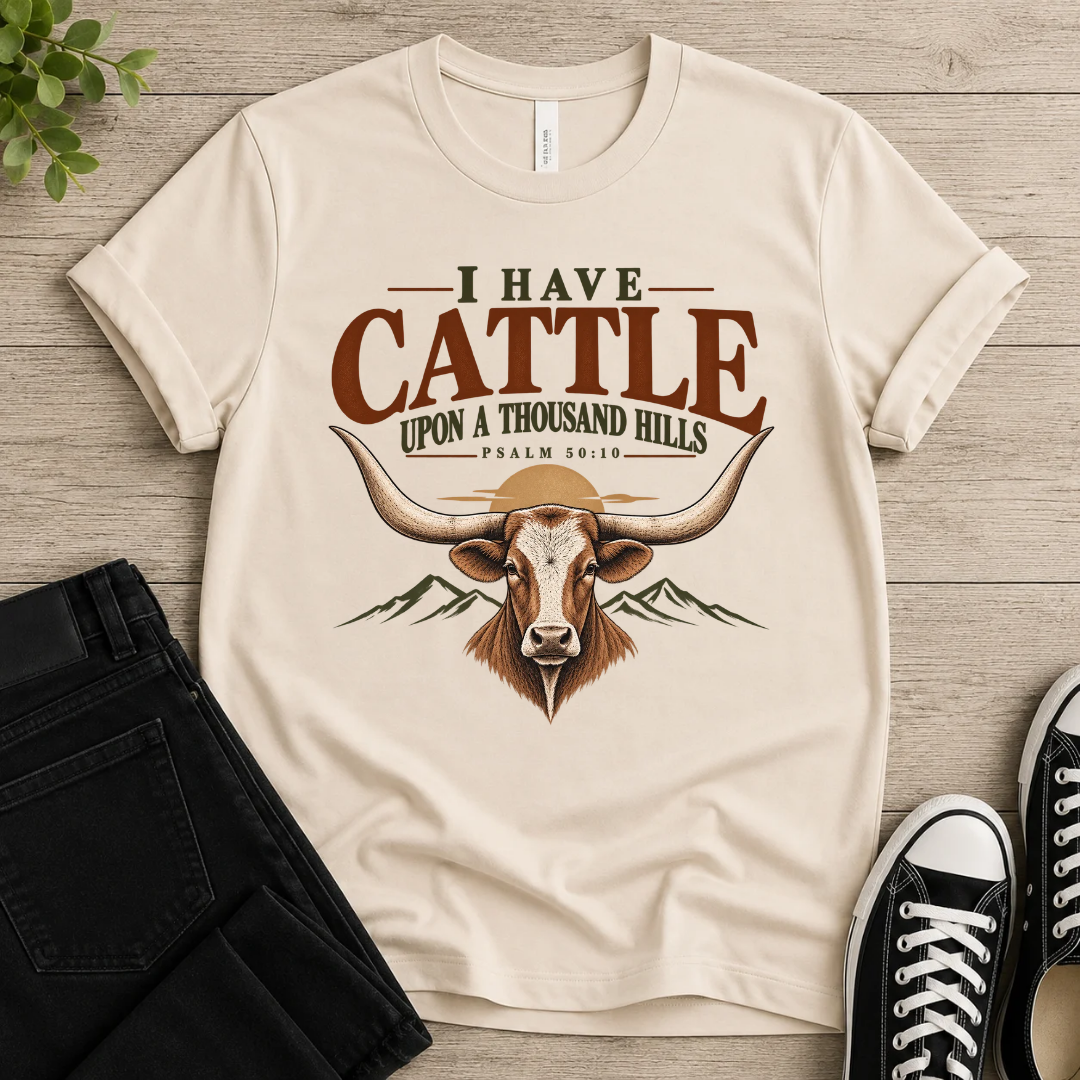 Cattle Upon A Thousand Hills T-shirt