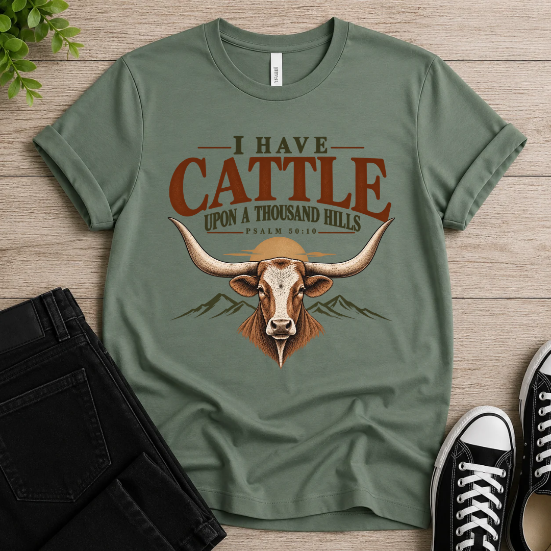 Cattle Upon A Thousand Hills T-shirt