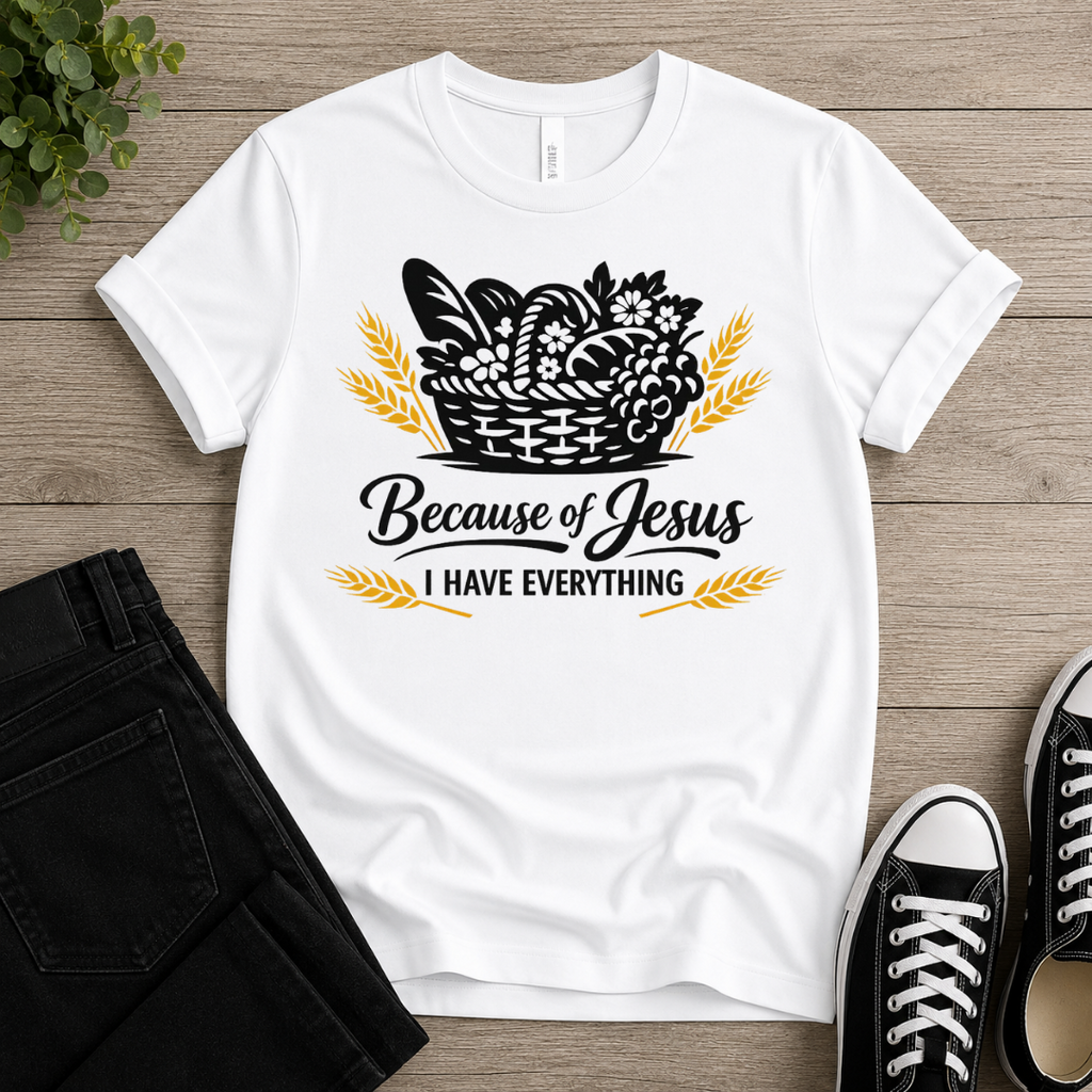 Because Of Jesus I Have Everything T-shirt-shirt