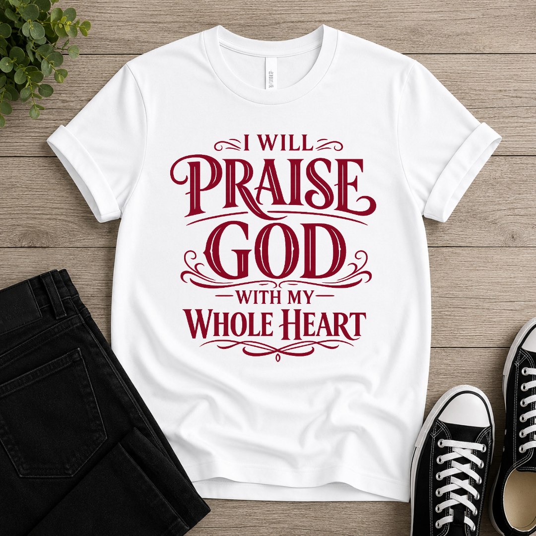 Praise God With My Whole Heart T-shirt