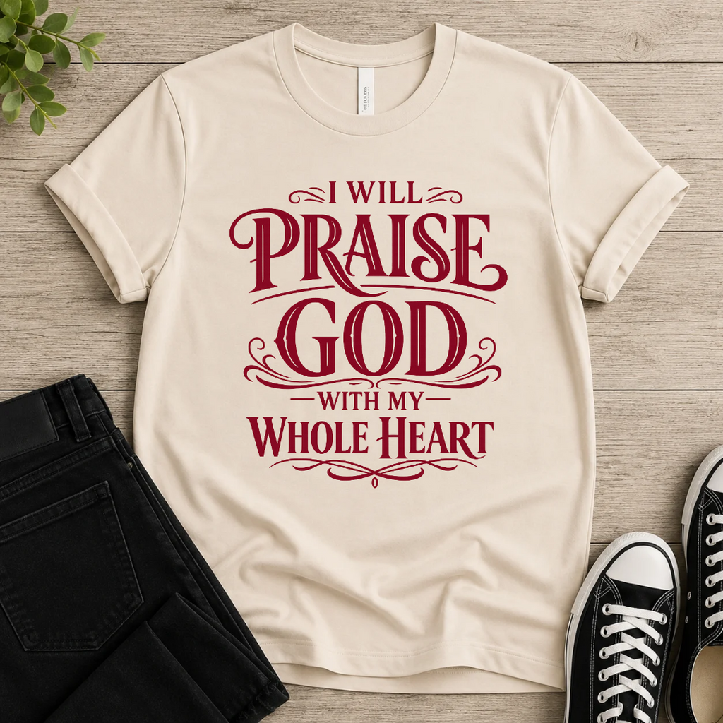 Praise God With My Whole Heart T-shirt