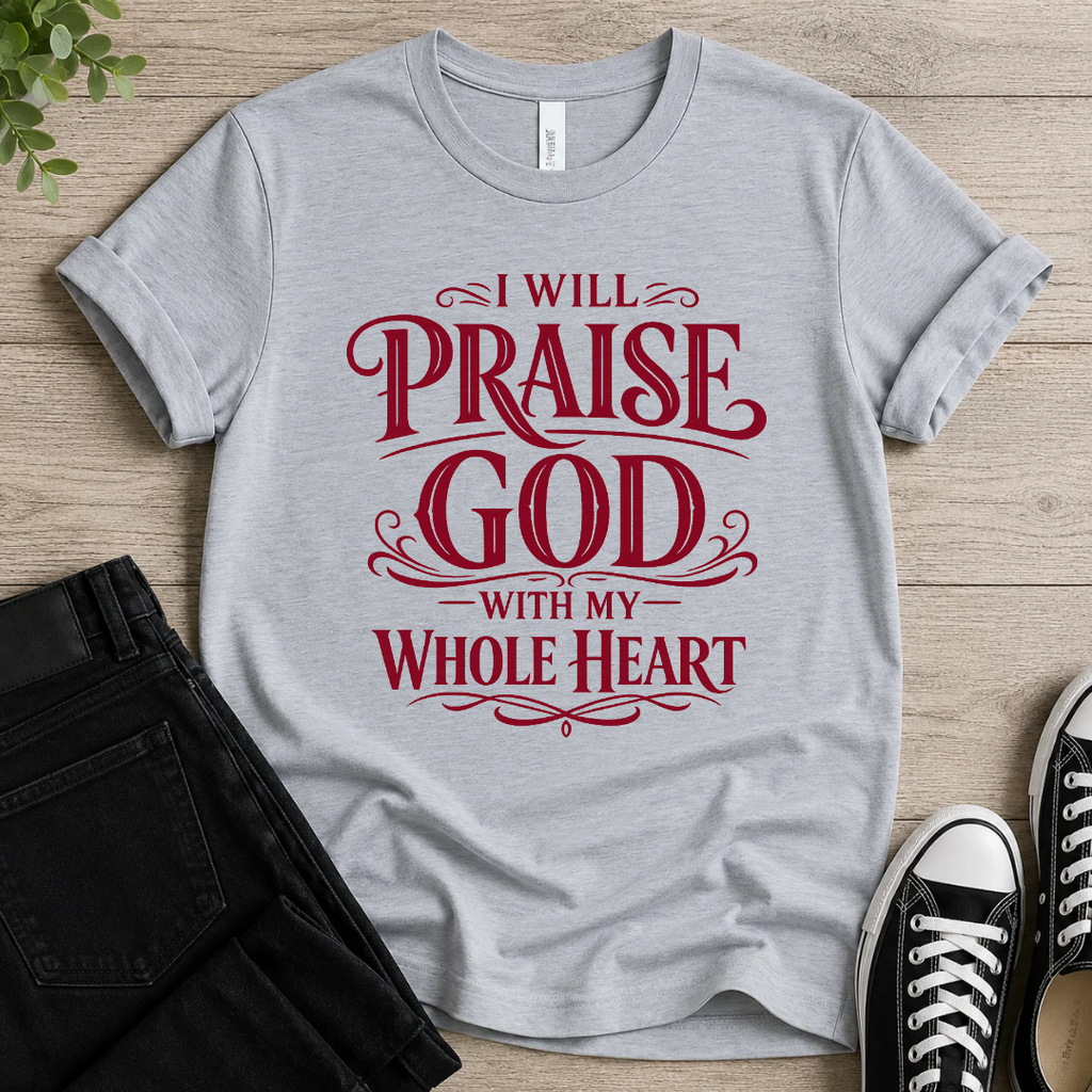 Praise God With My Whole Heart T-shirt