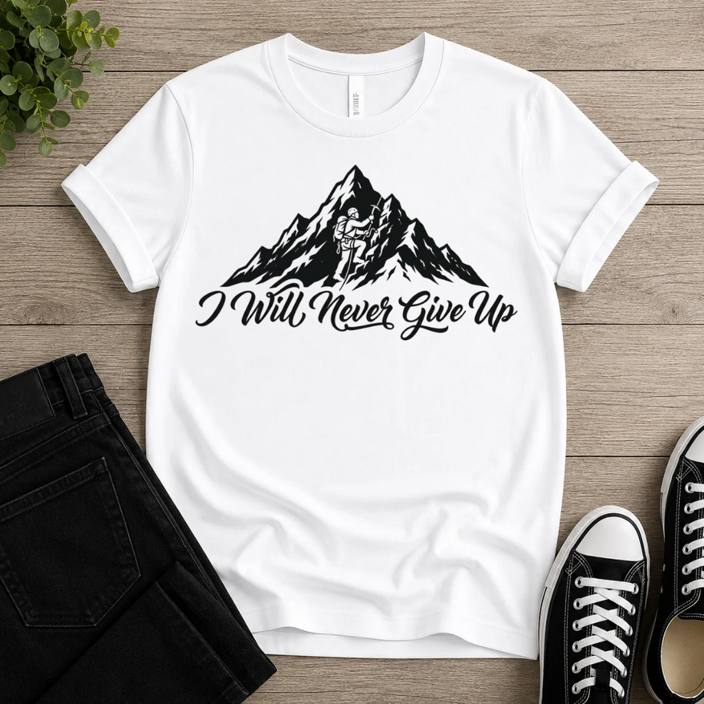 I Will Never Give Up T-shirt